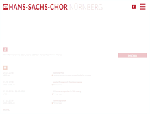 Tablet Screenshot of hanssachschor.de